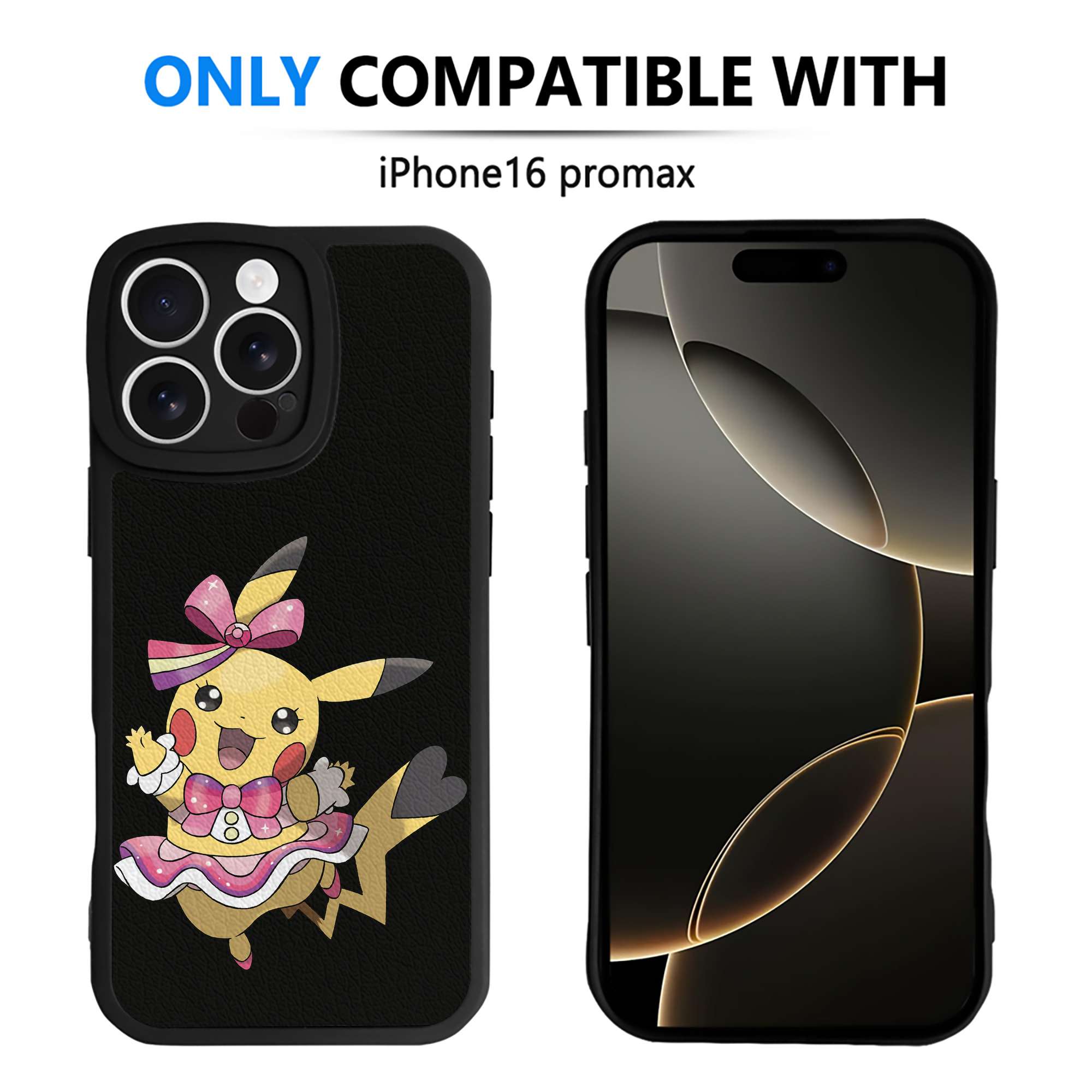 （画像用） ポケットモンスター Pokémon 【iPhone 16シリーズ対応】シリコンスマホケース（レザー調） 材質：シリコン